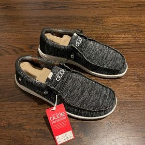 Hey Dude Wally Sox Black & White Shoes